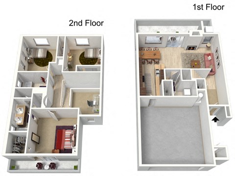 1795 Sq Ft Floor Plan at Villa Contento in Phoenix AZ